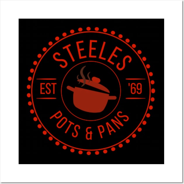 STEELES POTS AND PANS Wall Art by DarkStile